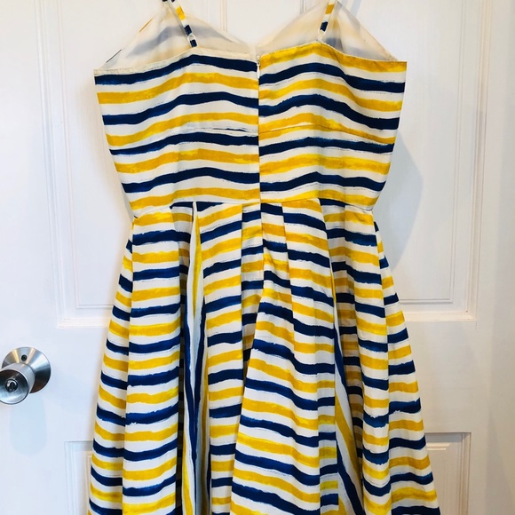 Blue and yellow striped summer dress by Jack - Picture 5 of 7